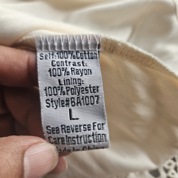 Blu Pepper Crochet High-low Cream Maxi Skirt Size Large Beachy Summer - Picture 7 of 10